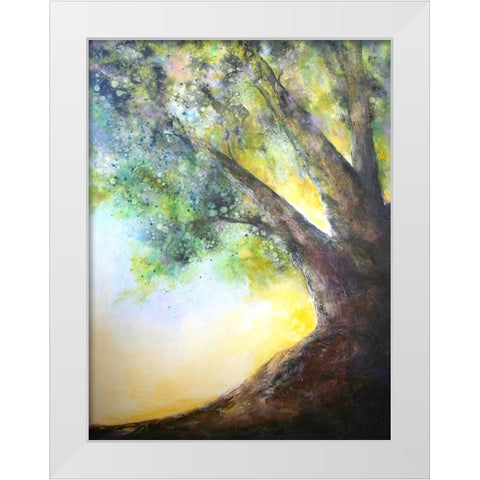 Perfect Quiet Spot  2030 White Modern Wood Framed Art Print by Charest, Doris