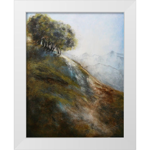 Steep Hill 1620 White Modern Wood Framed Art Print by Charest, Doris