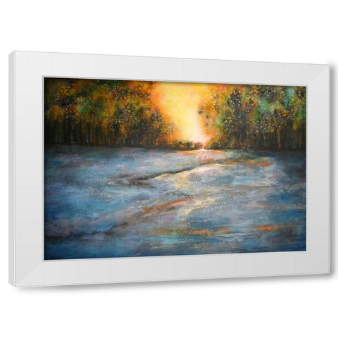 Early Morning White Modern Wood Framed Art Print by Charest, Doris