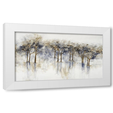 Misty Woods 1 White Modern Wood Framed Art Print by Charest, Doris