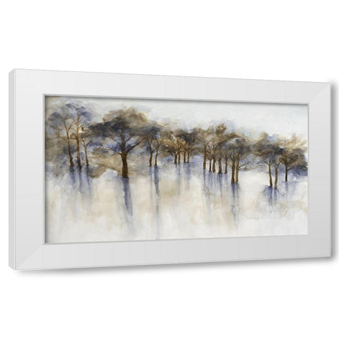 Misty Woods 2 White Modern Wood Framed Art Print by Charest, Doris