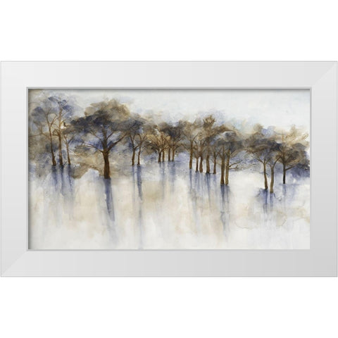 Misty Woods 2 White Modern Wood Framed Art Print by Charest, Doris