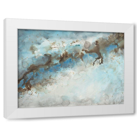 Ice Flow 1 White Modern Wood Framed Art Print by Charest, Doris