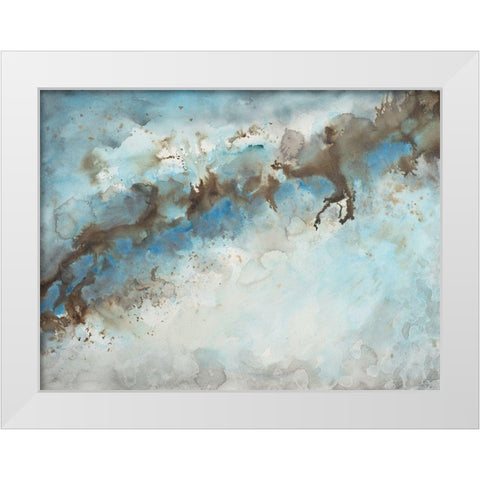 Ice Flow 1 White Modern Wood Framed Art Print by Charest, Doris