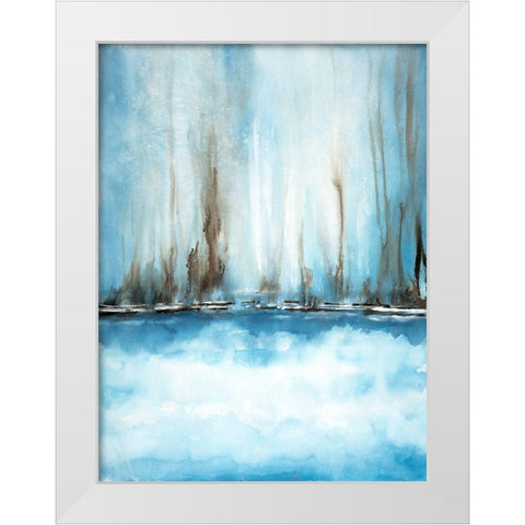 Breakthrough 1 White Modern Wood Framed Art Print by Charest, Doris