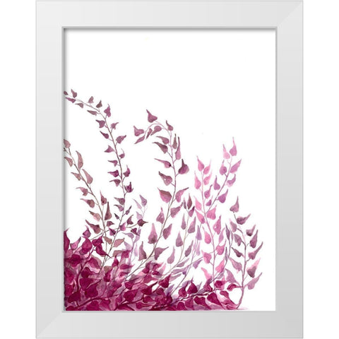Windswept White Modern Wood Framed Art Print by Charest, Doris