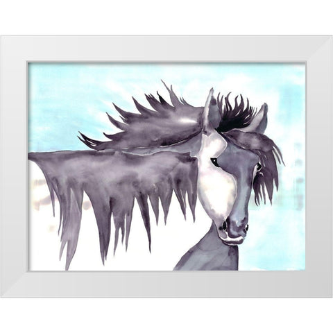 Wild and Free White Modern Wood Framed Art Print by Charest, Doris