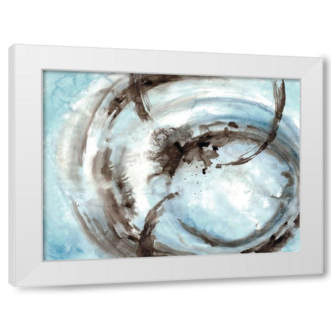 Orb It 1 White Modern Wood Framed Art Print by Charest, Doris