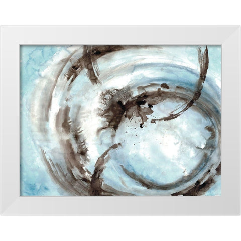 Orb It 1 White Modern Wood Framed Art Print by Charest, Doris
