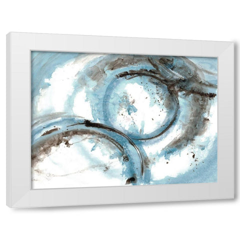 Orb It 2 White Modern Wood Framed Art Print by Charest, Doris