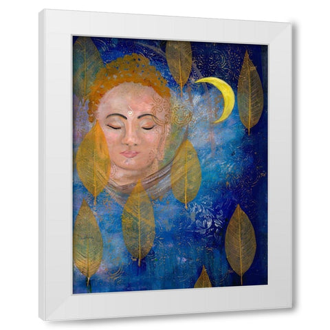 Calm Meditation 2 White Modern Wood Framed Art Print by Charest, Doris