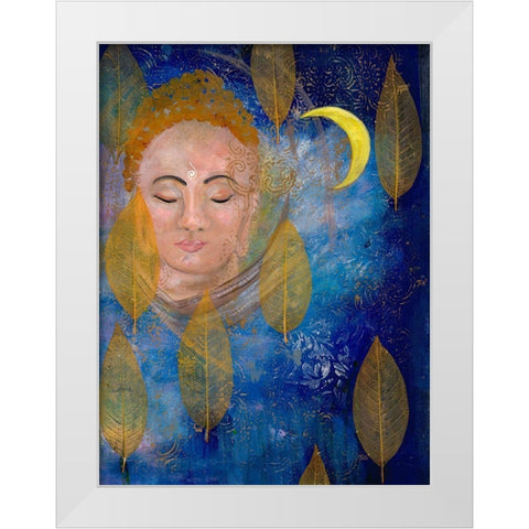Calm Meditation 2 White Modern Wood Framed Art Print by Charest, Doris