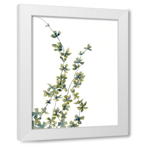 Growing Plants White Modern Wood Framed Art Print by Charest, Doris