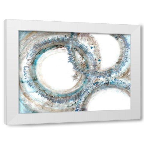 Ruptured Spheres White Modern Wood Framed Art Print by Charest, Doris