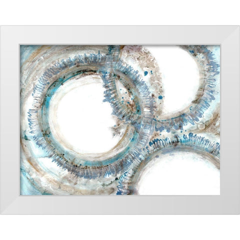 Ruptured Spheres White Modern Wood Framed Art Print by Charest, Doris
