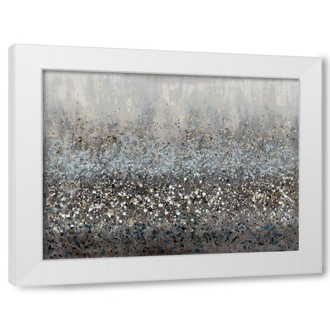 Drip Field 1 White Modern Wood Framed Art Print by Charest, Doris
