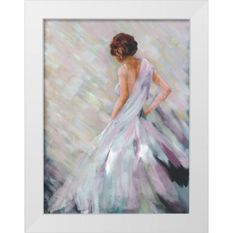 Dancing Queen 2 White Modern Wood Framed Art Print by Charest, Doris