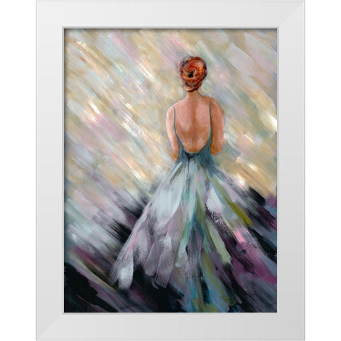 Dancing Queen 3 White Modern Wood Framed Art Print by Charest, Doris