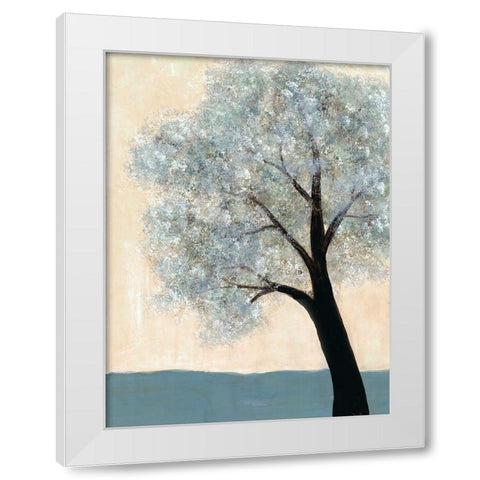 Dawning Tree 1 White Modern Wood Framed Art Print by Charest, Doris