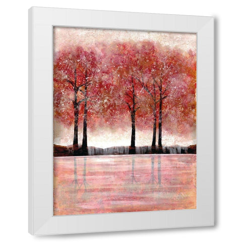 Forest Heat 1 White Modern Wood Framed Art Print by Charest, Doris