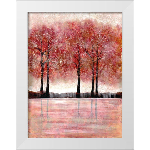Forest Heat 1 White Modern Wood Framed Art Print by Charest, Doris