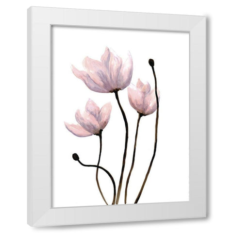Fresh Growth 1 White Modern Wood Framed Art Print by Charest, Doris