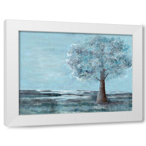 Solitary Beauty 1 White Modern Wood Framed Art Print by Charest, Doris