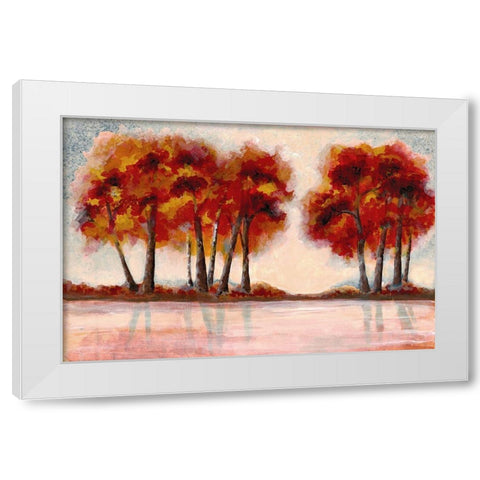 Fall Foliage 2 White Modern Wood Framed Art Print by Charest, Doris