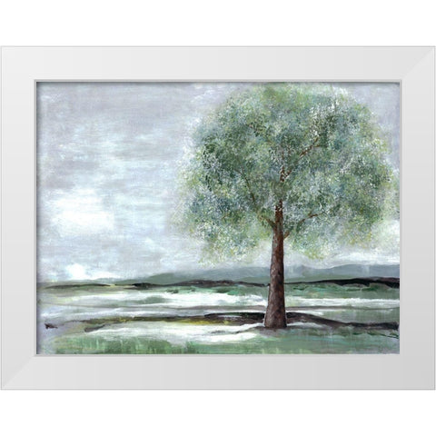 Breath Of Spring 1 White Modern Wood Framed Art Print by Charest, Doris
