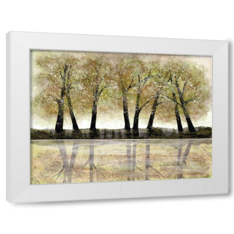 Spring Forest White Modern Wood Framed Art Print by Charest, Doris