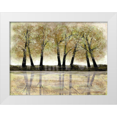 Spring Forest White Modern Wood Framed Art Print by Charest, Doris