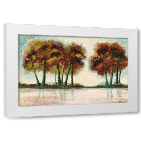 Peak Foliage White Modern Wood Framed Art Print by Charest, Doris