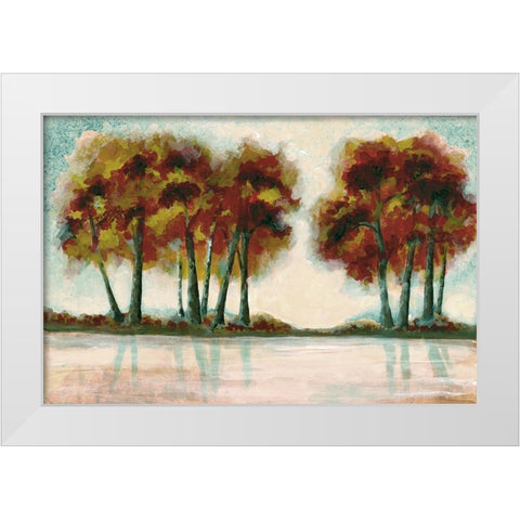 Peak Foliage White Modern Wood Framed Art Print by Charest, Doris
