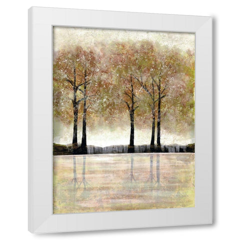 Serene Forest White Modern Wood Framed Art Print by Charest, Doris
