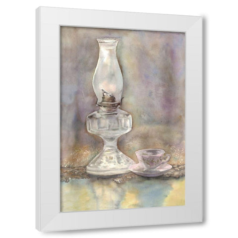 Midnight Oil 1 White Modern Wood Framed Art Print by Charest, Doris