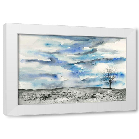 Fading Mirage 1 White Modern Wood Framed Art Print by Charest, Doris
