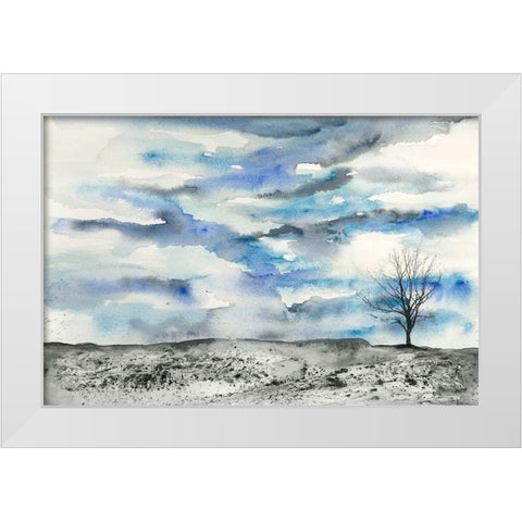 Fading Mirage 1 White Modern Wood Framed Art Print by Charest, Doris