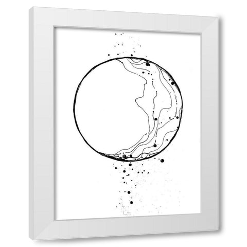 Eclipsed Vision White Modern Wood Framed Art Print by Charest, Doris