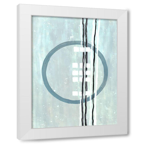 Threaded Loop White Modern Wood Framed Art Print by Charest, Doris