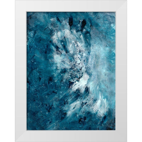 Ocean Depths White Modern Wood Framed Art Print by Charest, Doris
