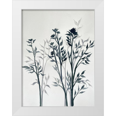 Botanical Inspiration 1 White Modern Wood Framed Art Print by Charest, Doris
