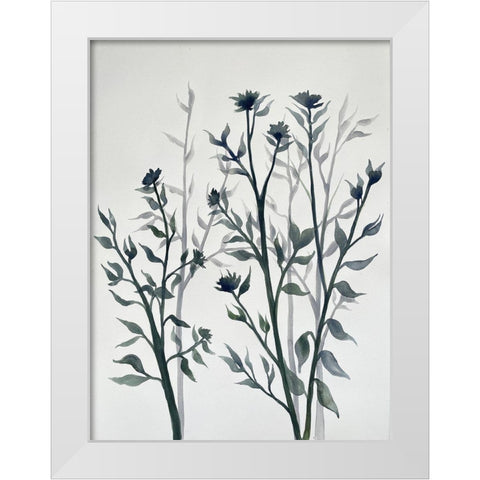 Botanical Inspiration 2 White Modern Wood Framed Art Print by Charest, Doris