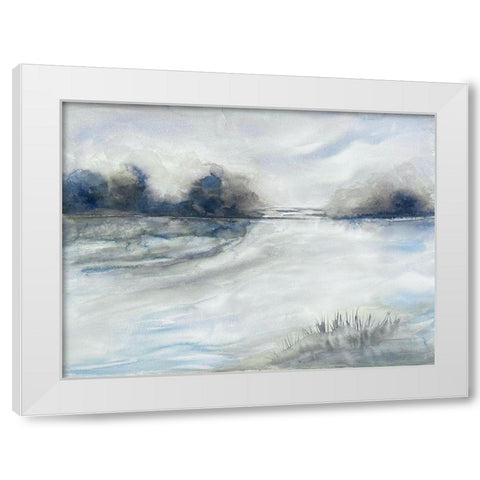 Morning Storms 1 White Modern Wood Framed Art Print by Charest, Doris
