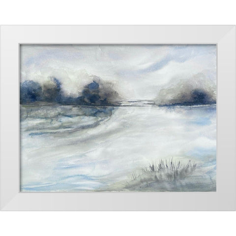 Morning Storms 1 White Modern Wood Framed Art Print by Charest, Doris