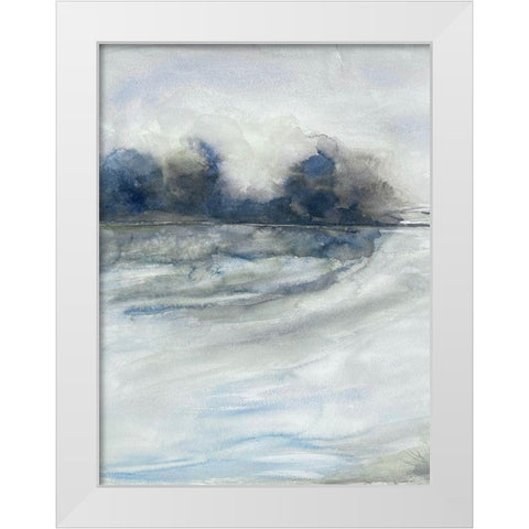 Gloomy Storms 1 White Modern Wood Framed Art Print by Charest, Doris