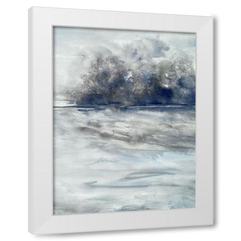 Gloomy Storms 3 White Modern Wood Framed Art Print by Charest, Doris