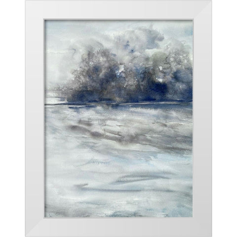 Gloomy Storms 3 White Modern Wood Framed Art Print by Charest, Doris