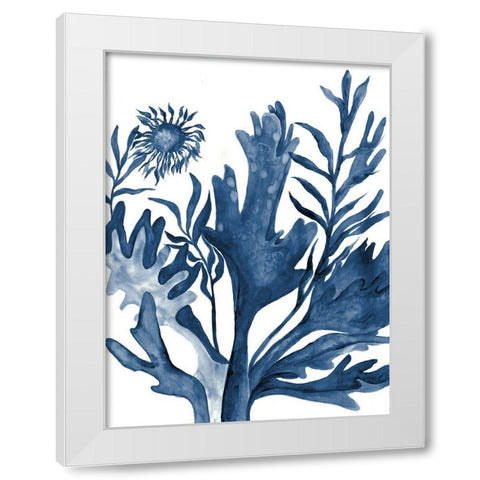 Underwater Life 1 White Modern Wood Framed Art Print by Charest, Doris