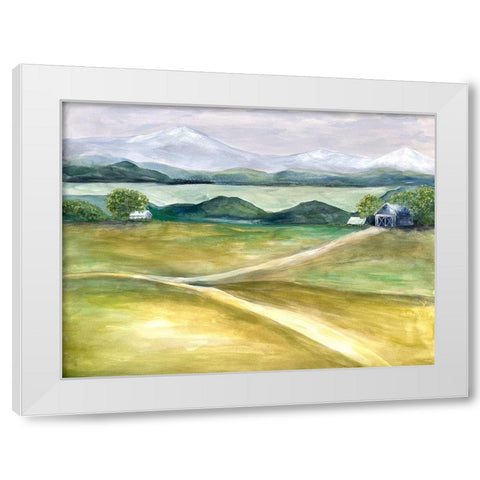 Farmland Beauty 2 White Modern Wood Framed Art Print by Charest, Doris