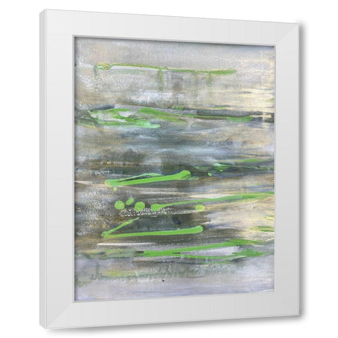 Elemental Abstraction White Modern Wood Framed Art Print by Charest, Doris